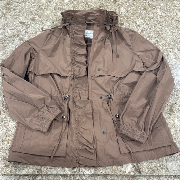 Brown Ruffled Jacket - Picture 1 of 4